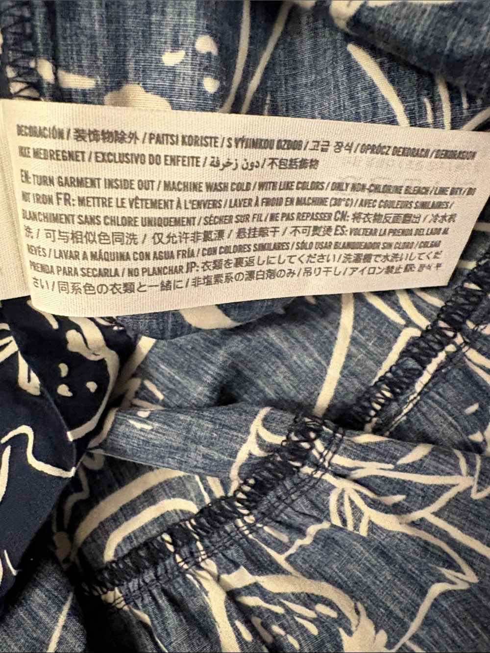Abercrombie & Fitch Emerson Poplin Navy and White Floral Square-Neck Maxi Dress - Picture 10 of 13